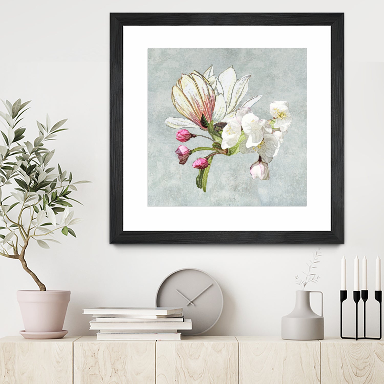 Magic in the air - blossoming by anne corr on GIANT ART - gray digital painting