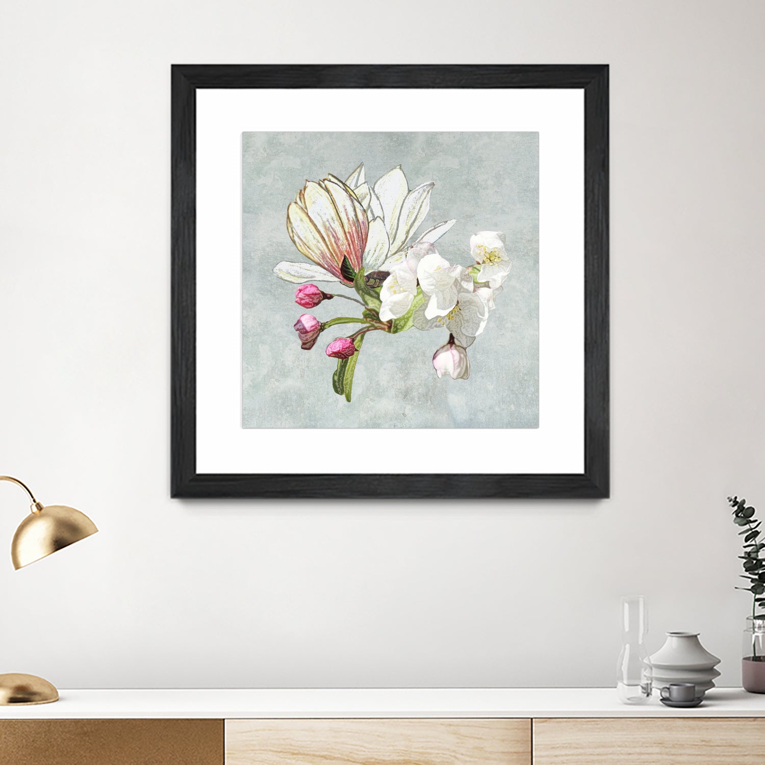 Magic in the air - blossoming by anne corr on GIANT ART - gray digital painting