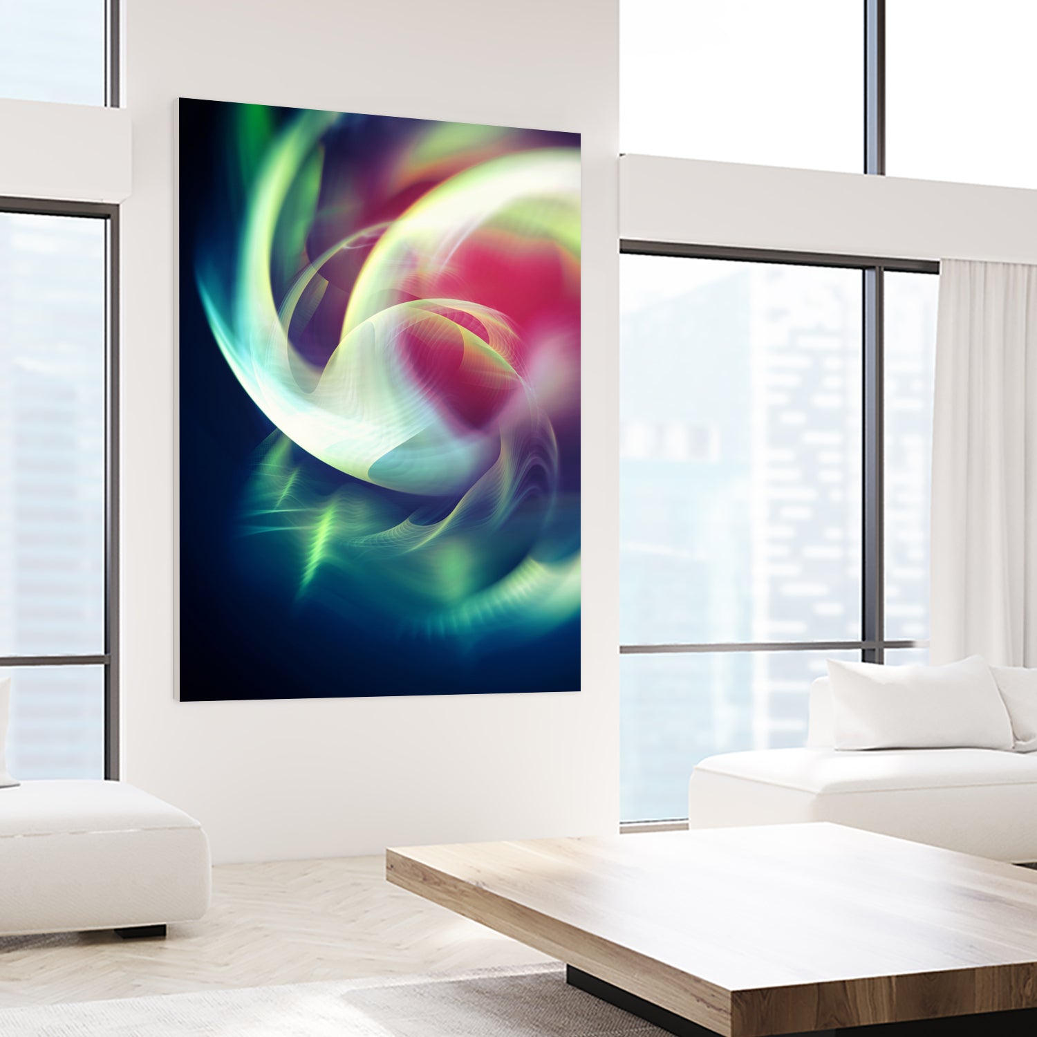 Abstract Art XIII by Tenyo Marchev on GIANT ART - green 3d art