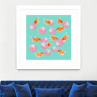 BUBBLEGUM GOLDFISH by Jonas Loose on GIANT ART - pink digital painting