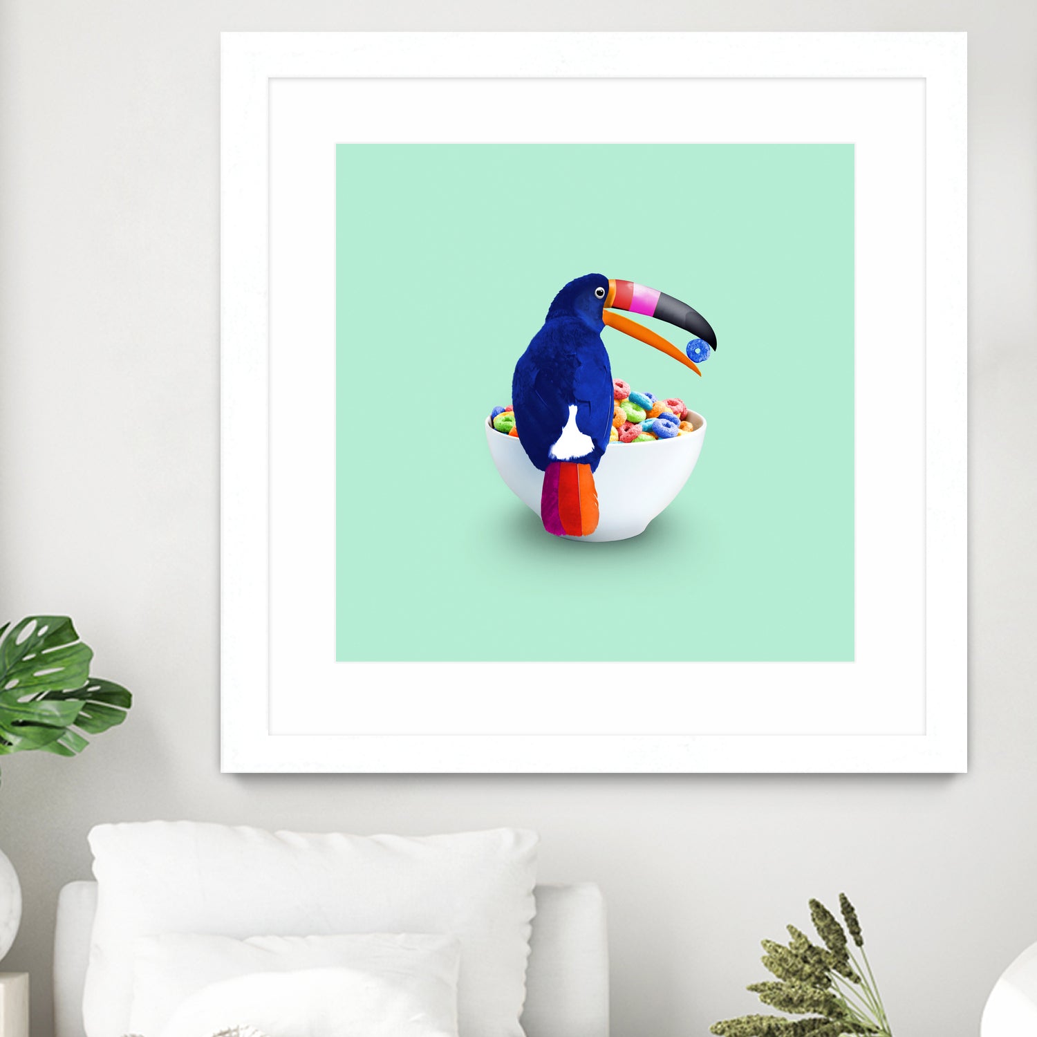 CEREAL TOUCAN by Jonas Loose on GIANT ART - green 3d art