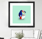 CEREAL TOUCAN by Jonas Loose on GIANT ART - green 3d art