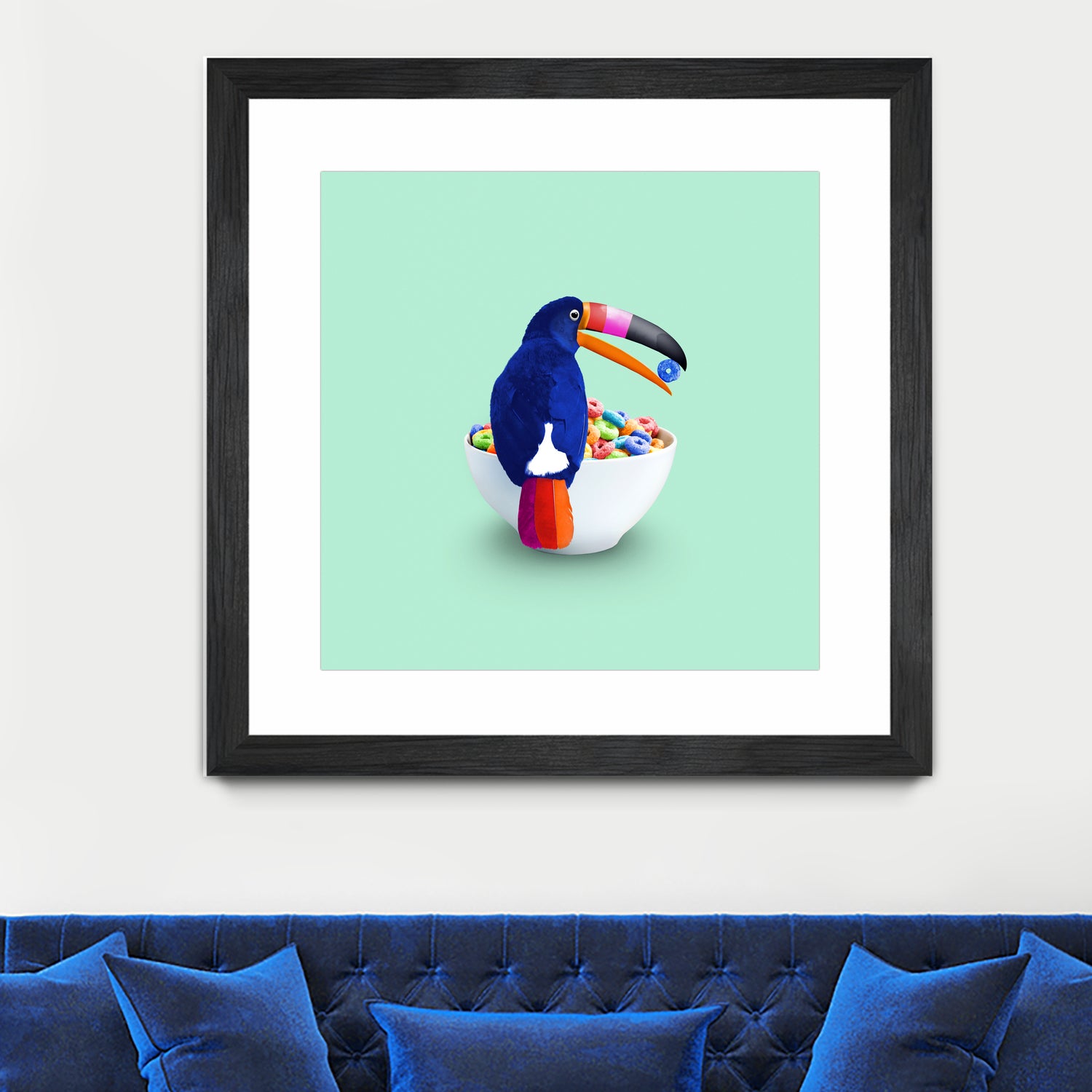 CEREAL TOUCAN by Jonas Loose on GIANT ART - green 3d art