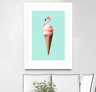 FLAMINGO CONE by Jonas Loose on GIANT ART - pink photo manipulation