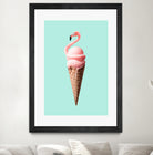 FLAMINGO CONE by Jonas Loose on GIANT ART - pink photo manipulation