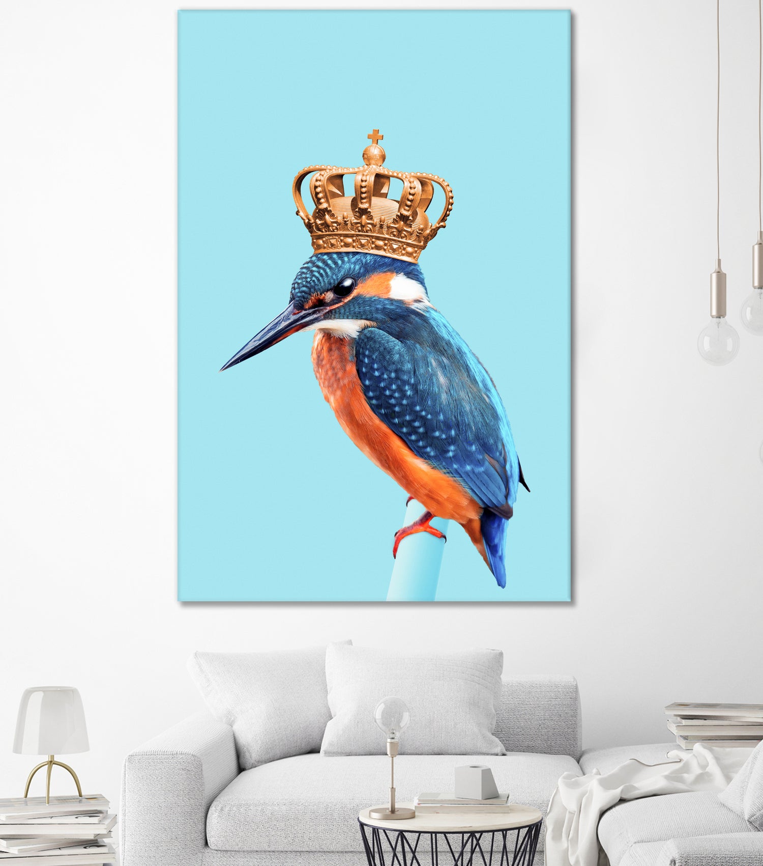 KINGFISHER by Jonas Loose on GIANT ART - blue photo manipulation