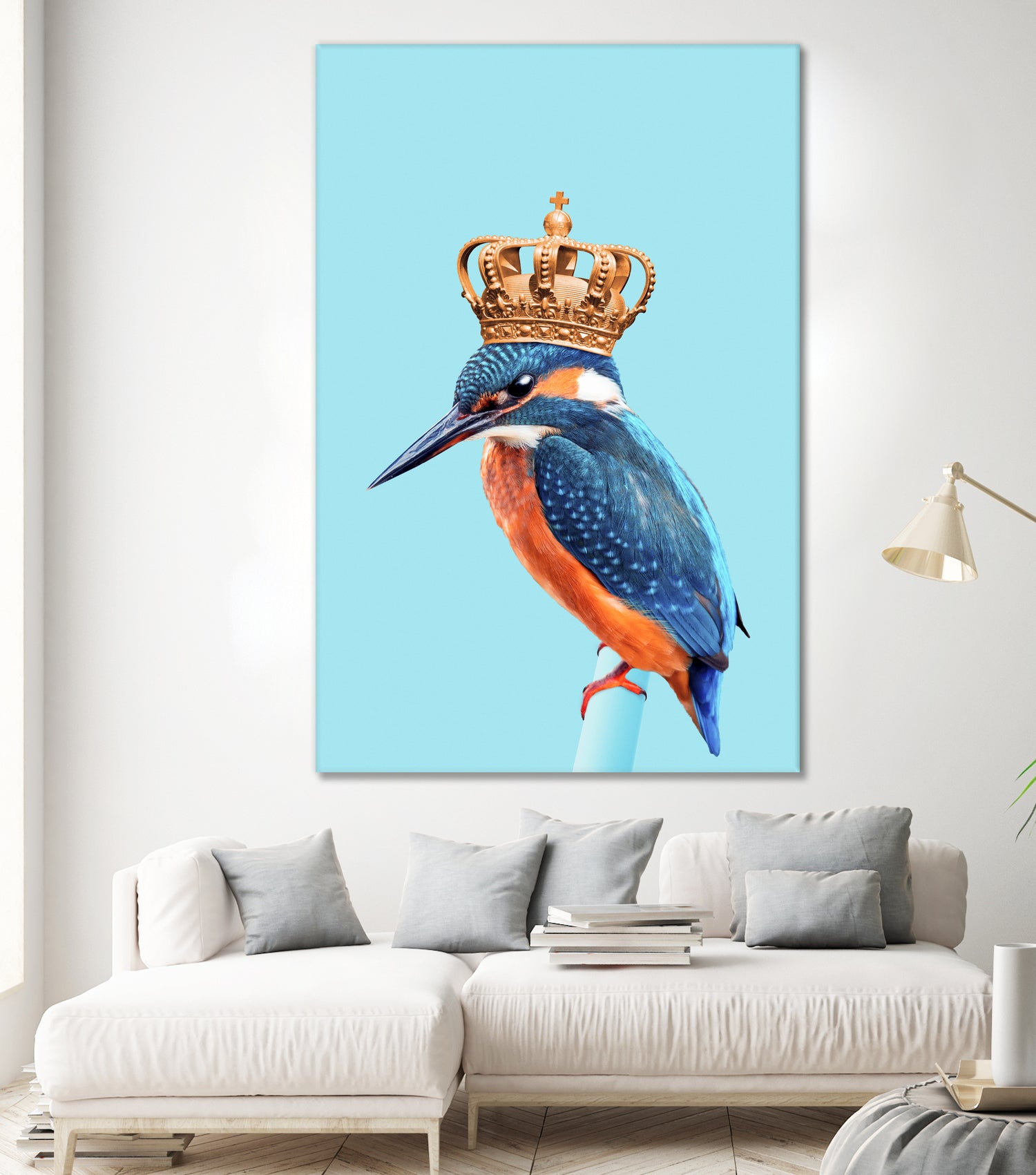 KINGFISHER by Jonas Loose on GIANT ART - blue photo manipulation