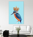 KINGFISHER by Jonas Loose on GIANT ART - blue photo manipulation