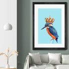 KINGFISHER by Jonas Loose on GIANT ART - blue photo manipulation