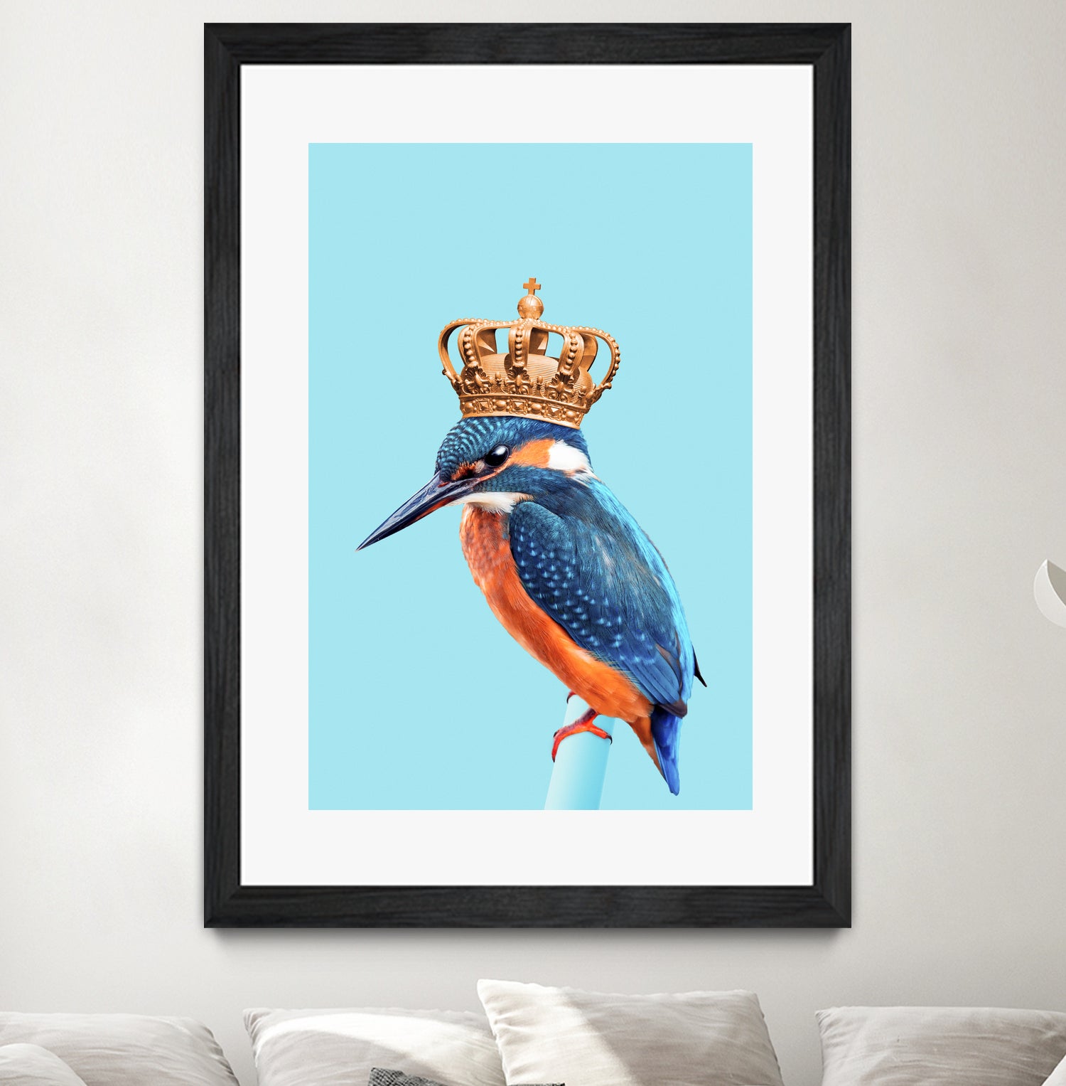 KINGFISHER by Jonas Loose on GIANT ART - blue photo manipulation