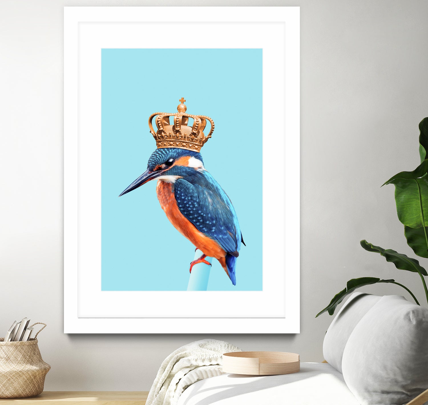 KINGFISHER by Jonas Loose on GIANT ART - blue photo manipulation