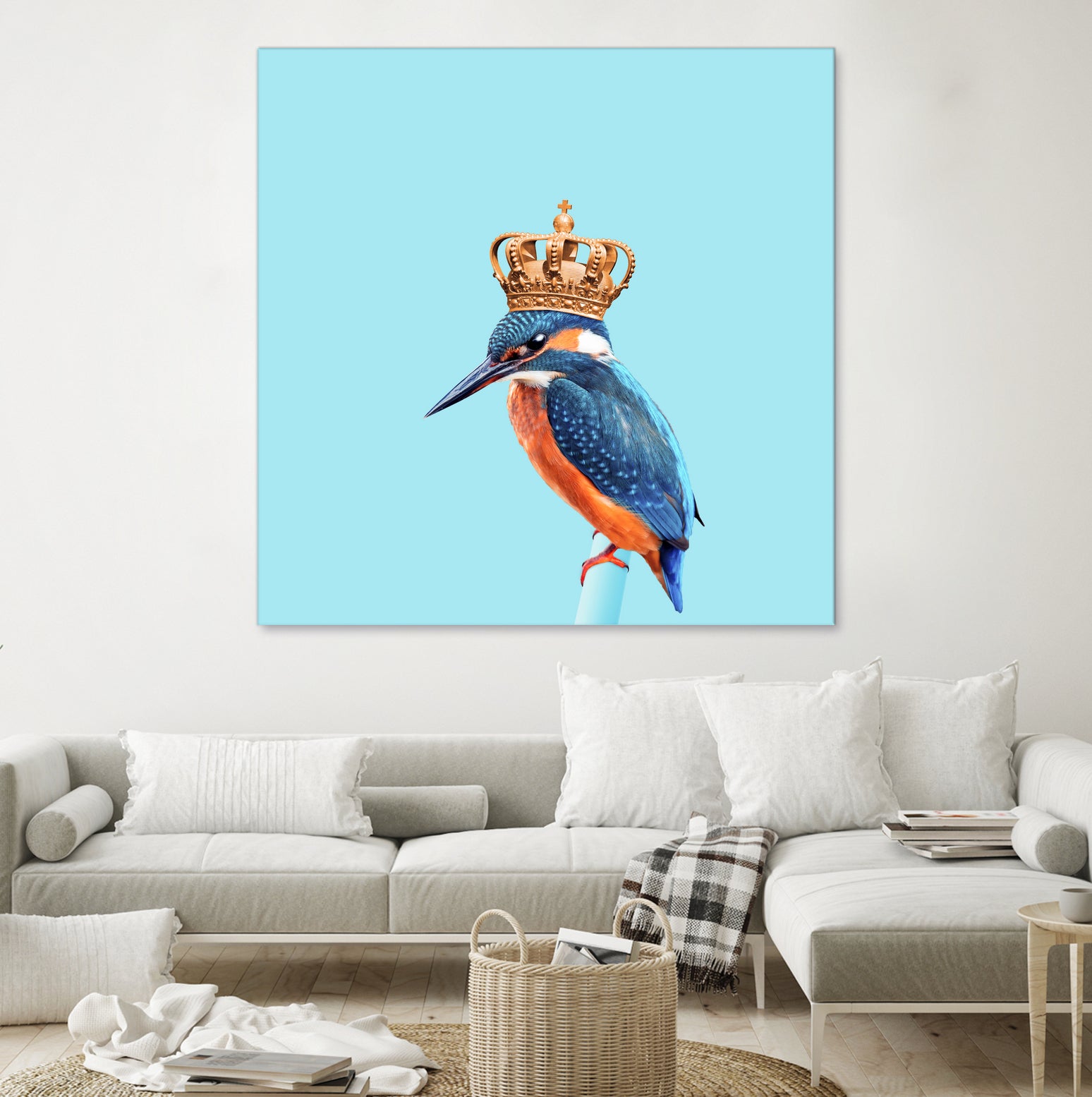 KINGFISHER by Jonas Loose on GIANT ART - blue photo manipulation