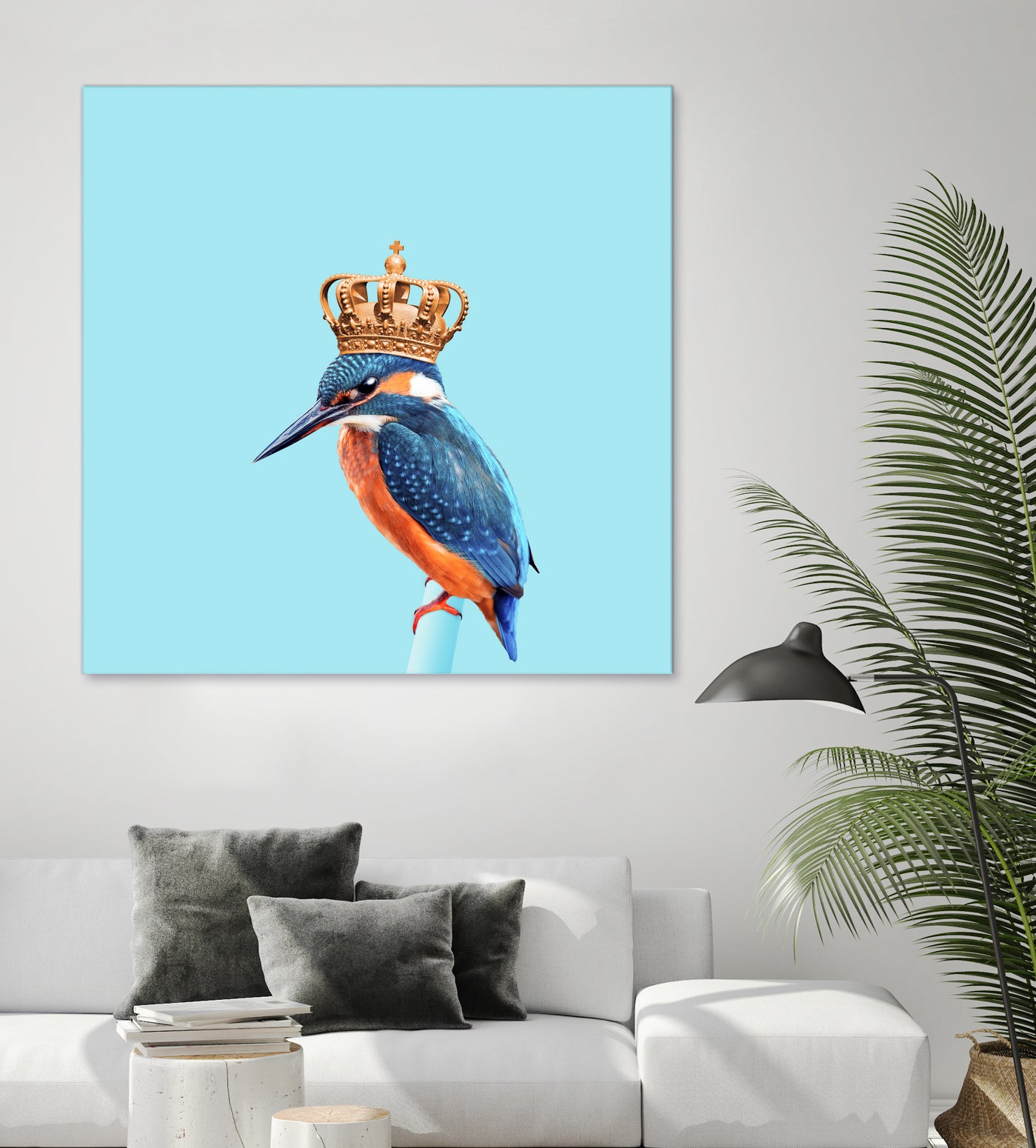 KINGFISHER by Jonas Loose on GIANT ART - blue photo manipulation