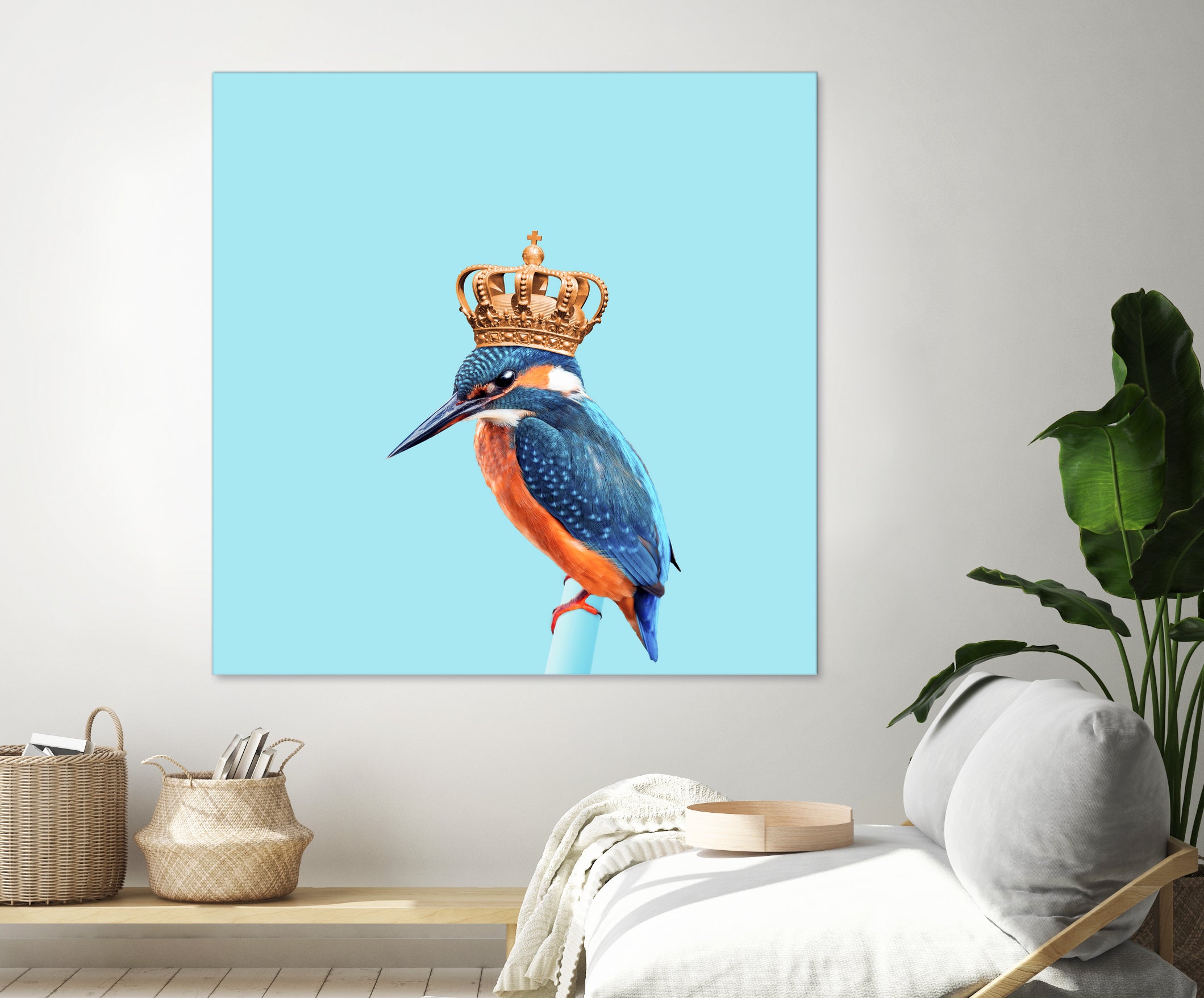 KINGFISHER by Jonas Loose on GIANT ART - blue photo manipulation