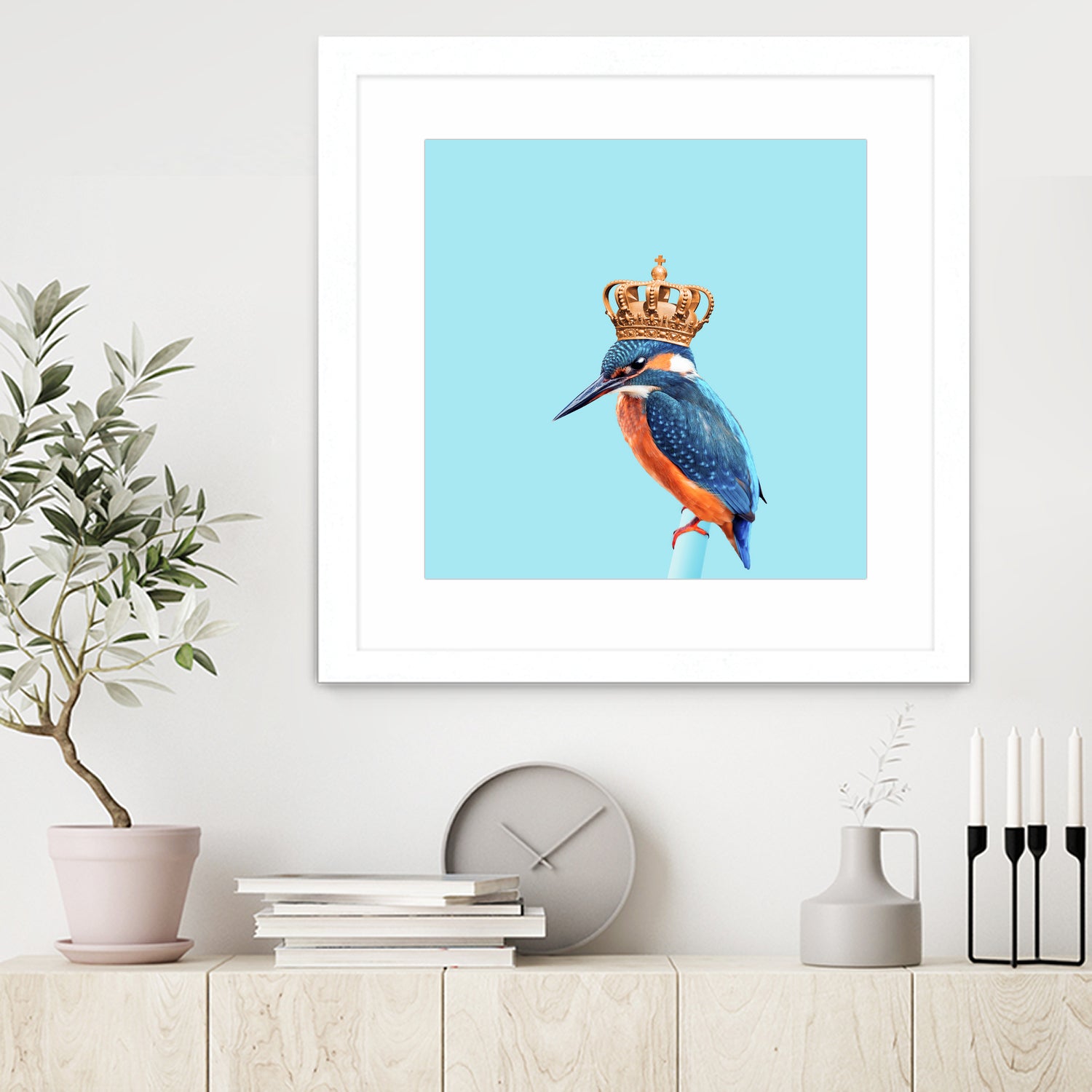 KINGFISHER by Jonas Loose on GIANT ART - blue photo manipulation