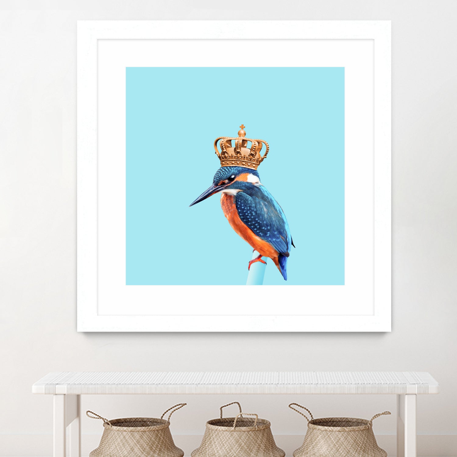 KINGFISHER by Jonas Loose on GIANT ART - blue photo manipulation