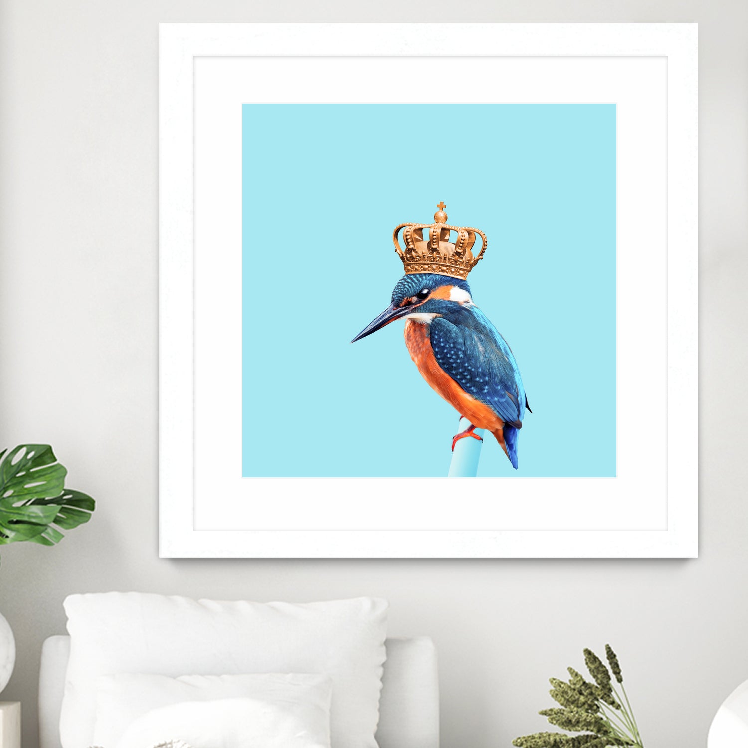 KINGFISHER by Jonas Loose on GIANT ART - blue photo manipulation