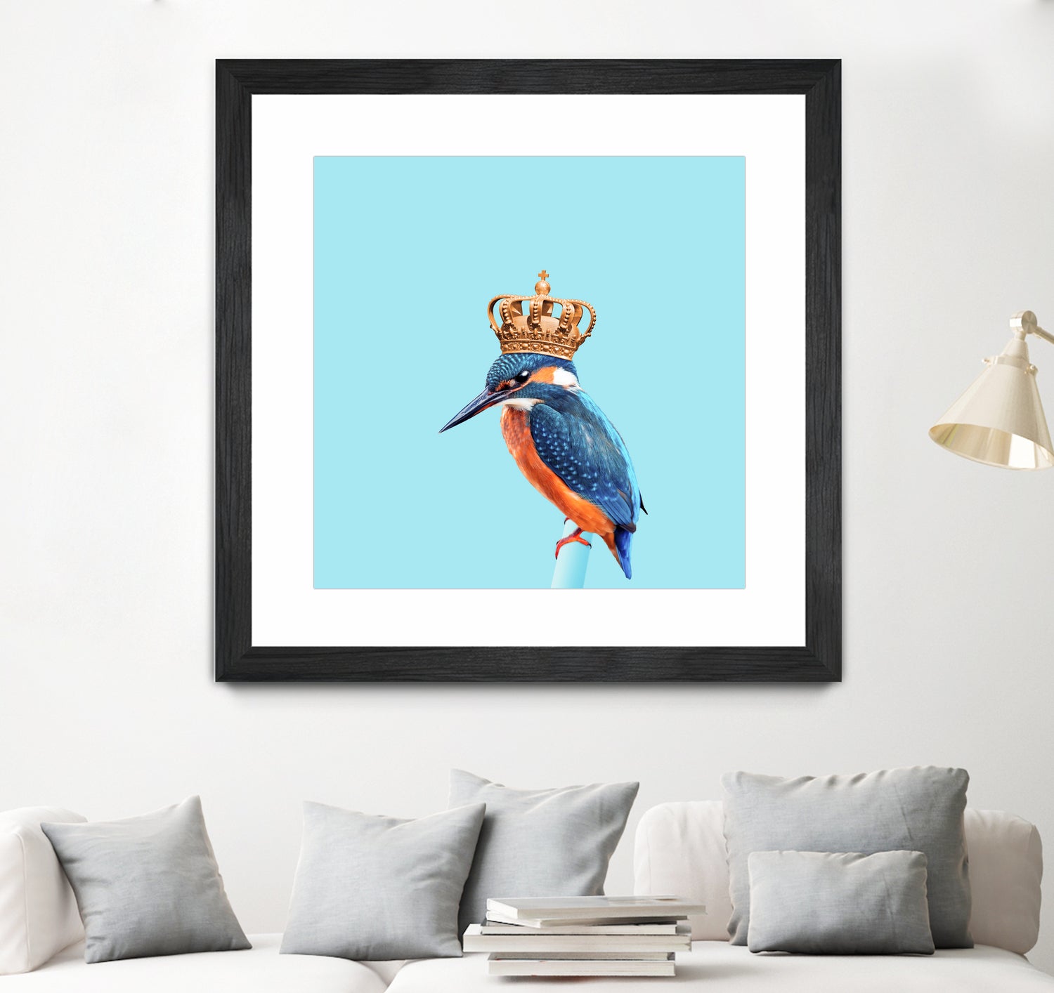 KINGFISHER by Jonas Loose on GIANT ART - blue photo manipulation