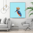 KINGFISHER by Jonas Loose on GIANT ART - blue photo manipulation