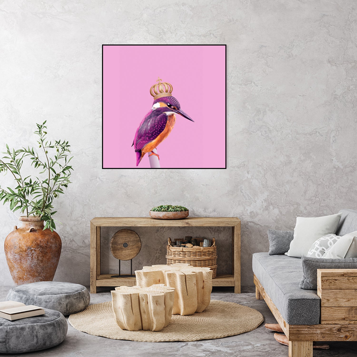 QUEENFISHER by Jonas Loose on GIANT ART - pink photo manipulation