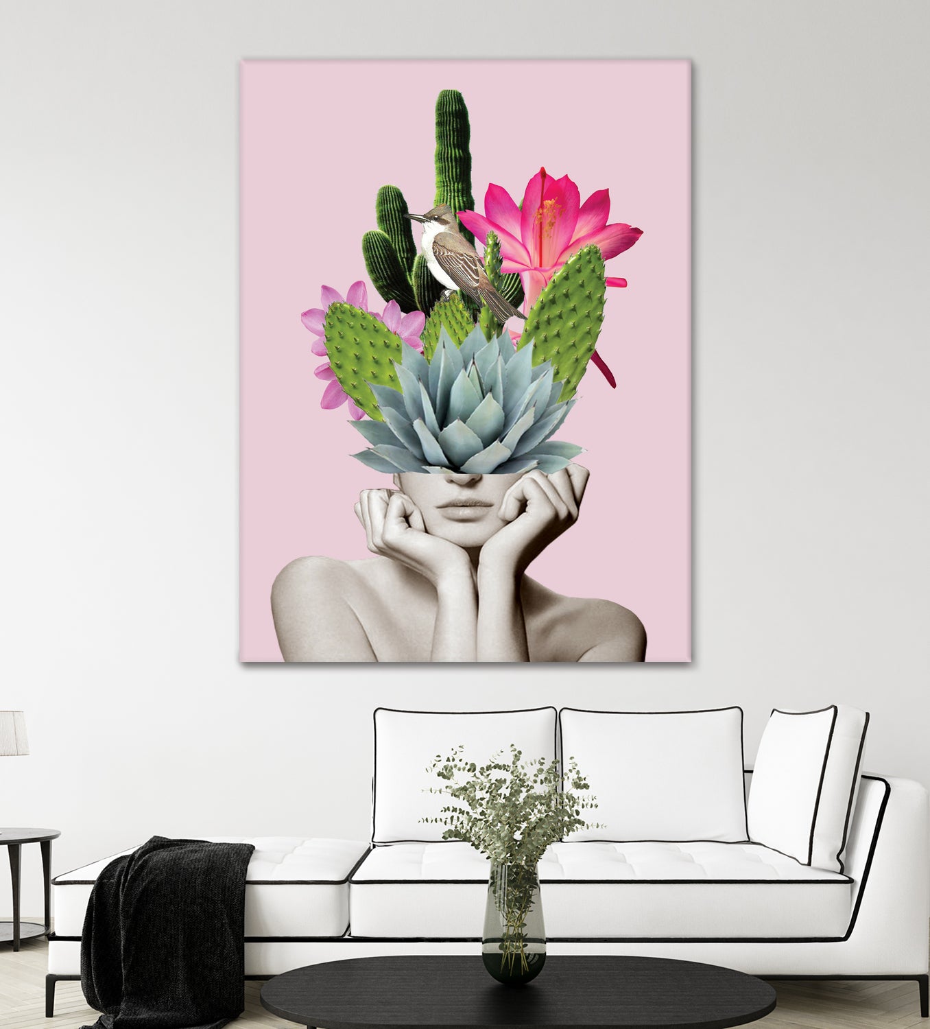 Cactus Lady by dada22 . on GIANT ART - pink photo illustration