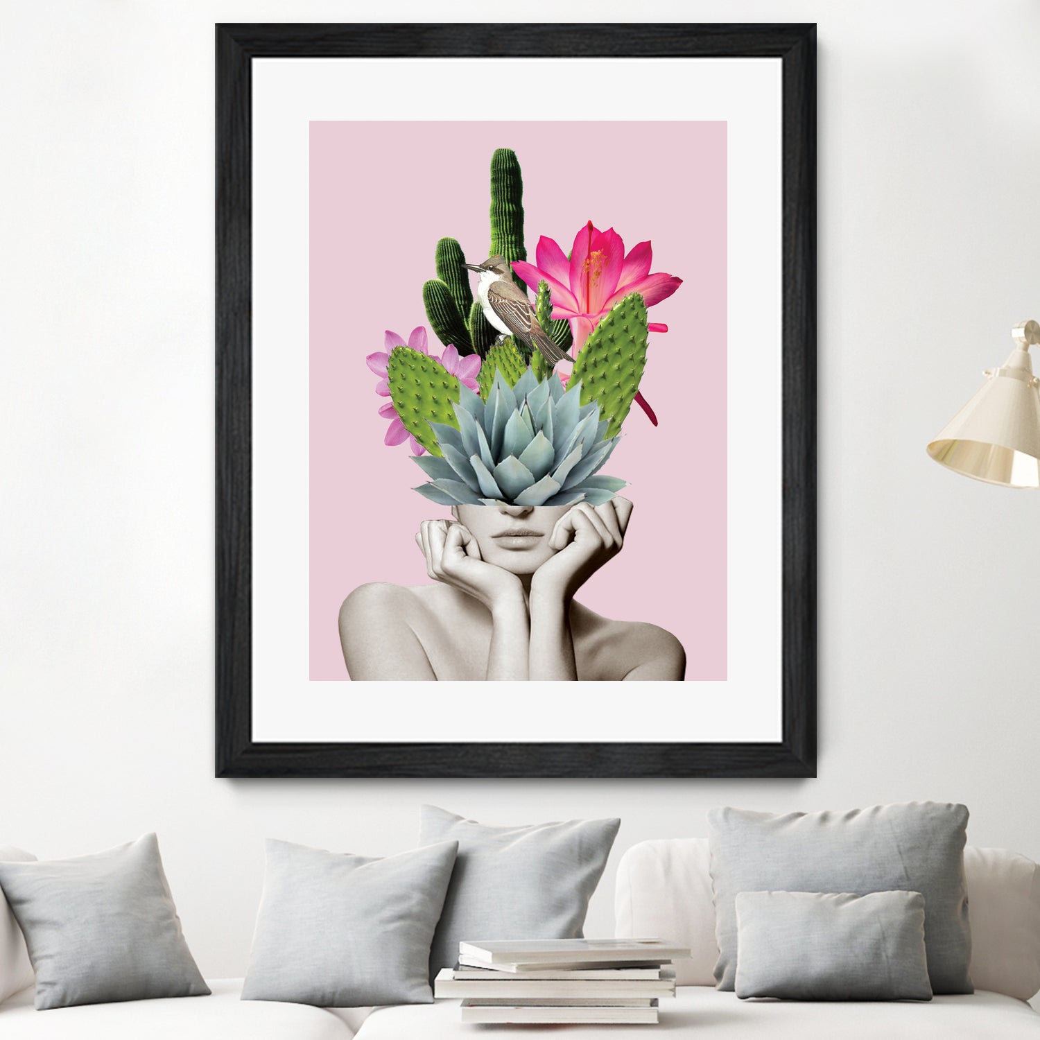 Cactus Lady by dada22 . on GIANT ART - pink photo illustration