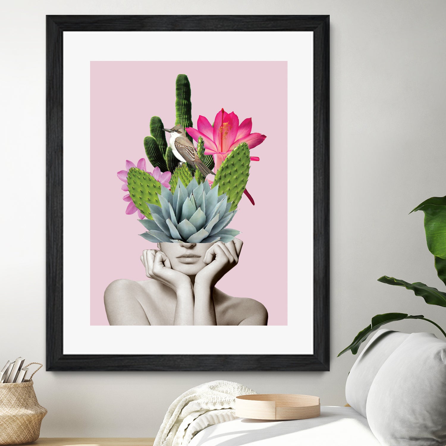 Cactus Lady by dada22 . on GIANT ART - pink photo illustration