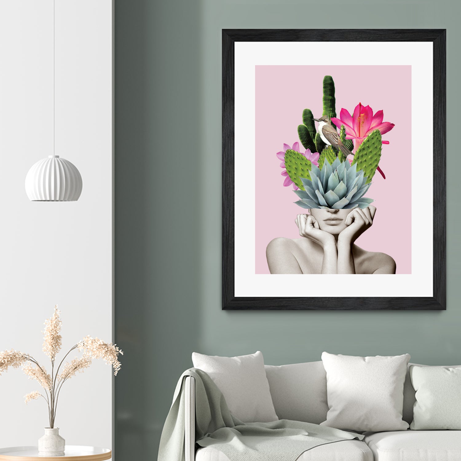 Cactus Lady by dada22 . on GIANT ART - pink photo illustration