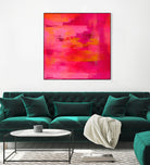 Abstract brushstrokes in pastel pinks and oranges by Mar Cantón on GIANT ART - white digital painting