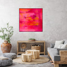 Abstract brushstrokes in pastel pinks and oranges by Mar Cantón on GIANT ART - white digital painting