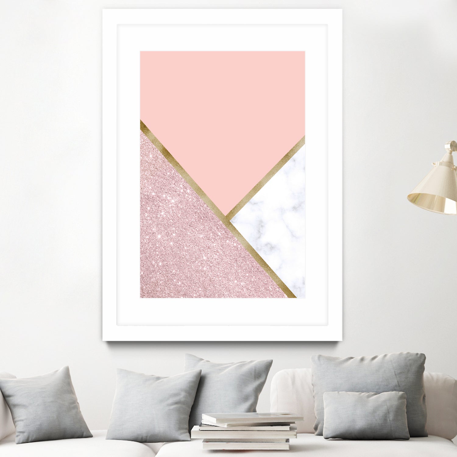 Glitter and marble by Denitsa Tsonkova on GIANT ART - pink digital drawing