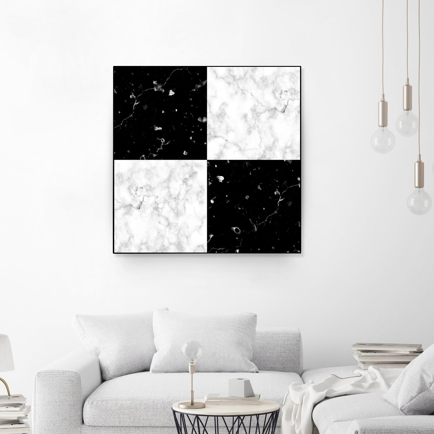 Black and white marble by Denitsa Tsonkova on GIANT ART - black digital drawing