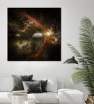 Bright nebula by Alain Gaymard on GIANT ART - black 3d art