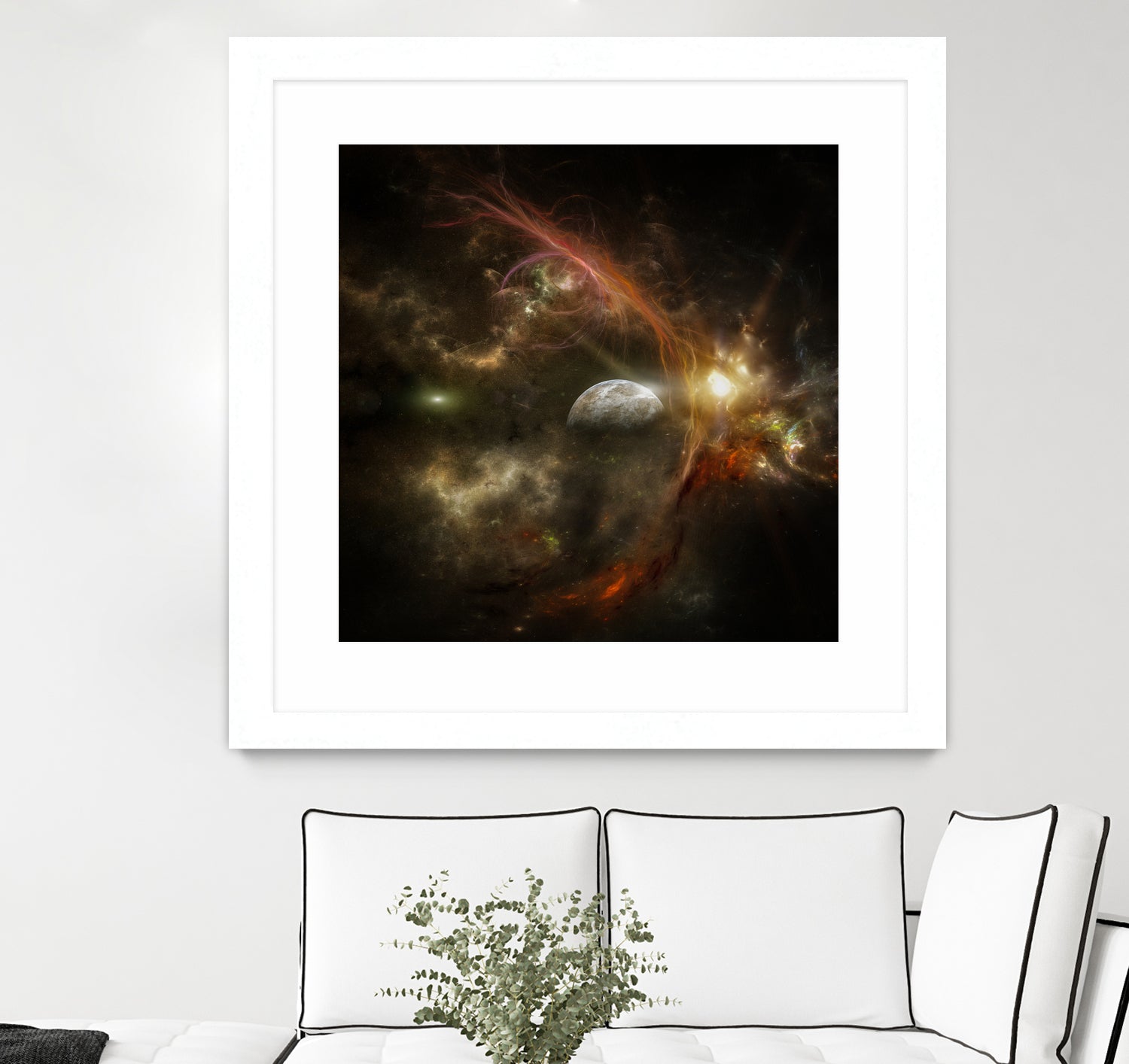 Bright nebula by Alain Gaymard on GIANT ART - black 3d art