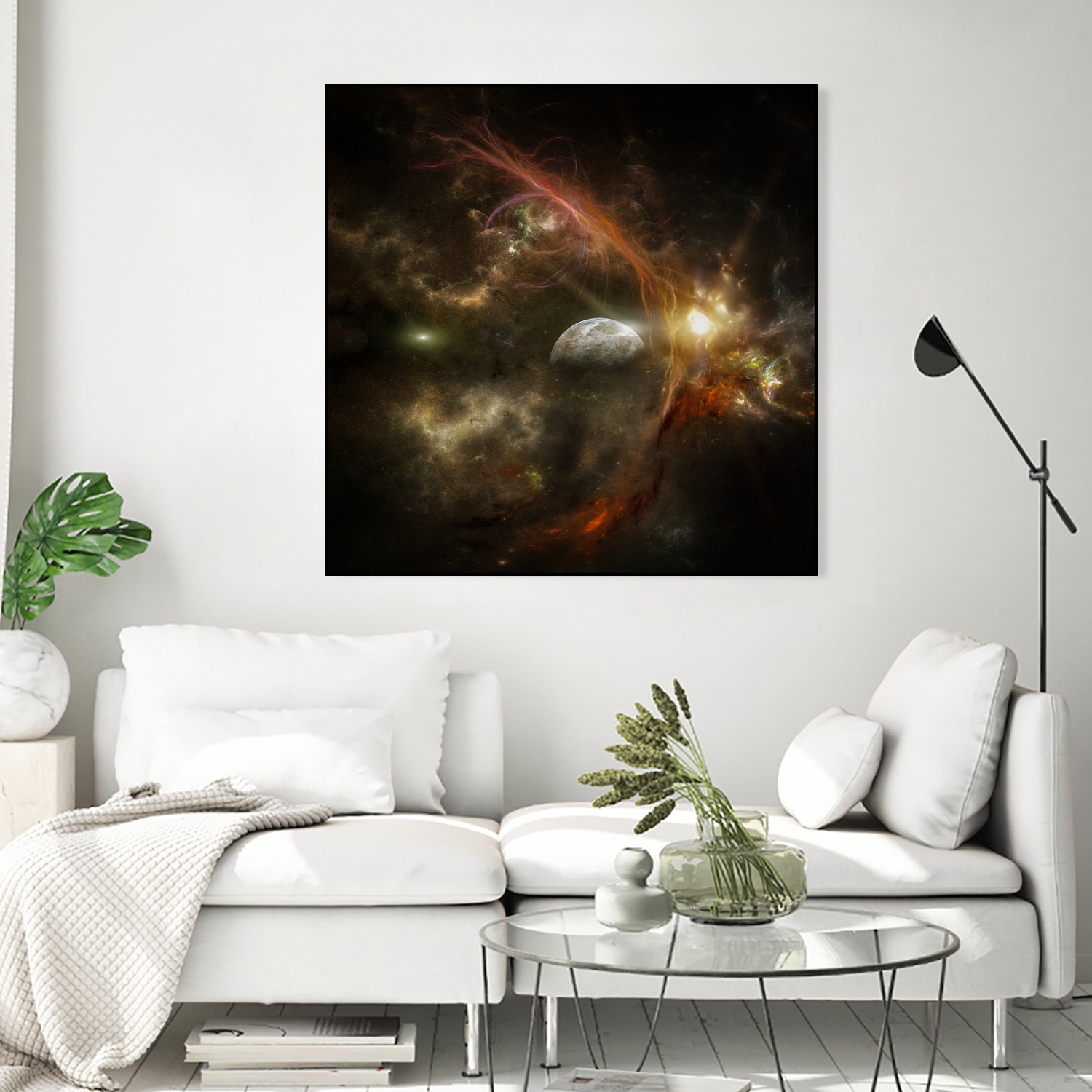 Bright nebula by Alain Gaymard on GIANT ART - black 3d art