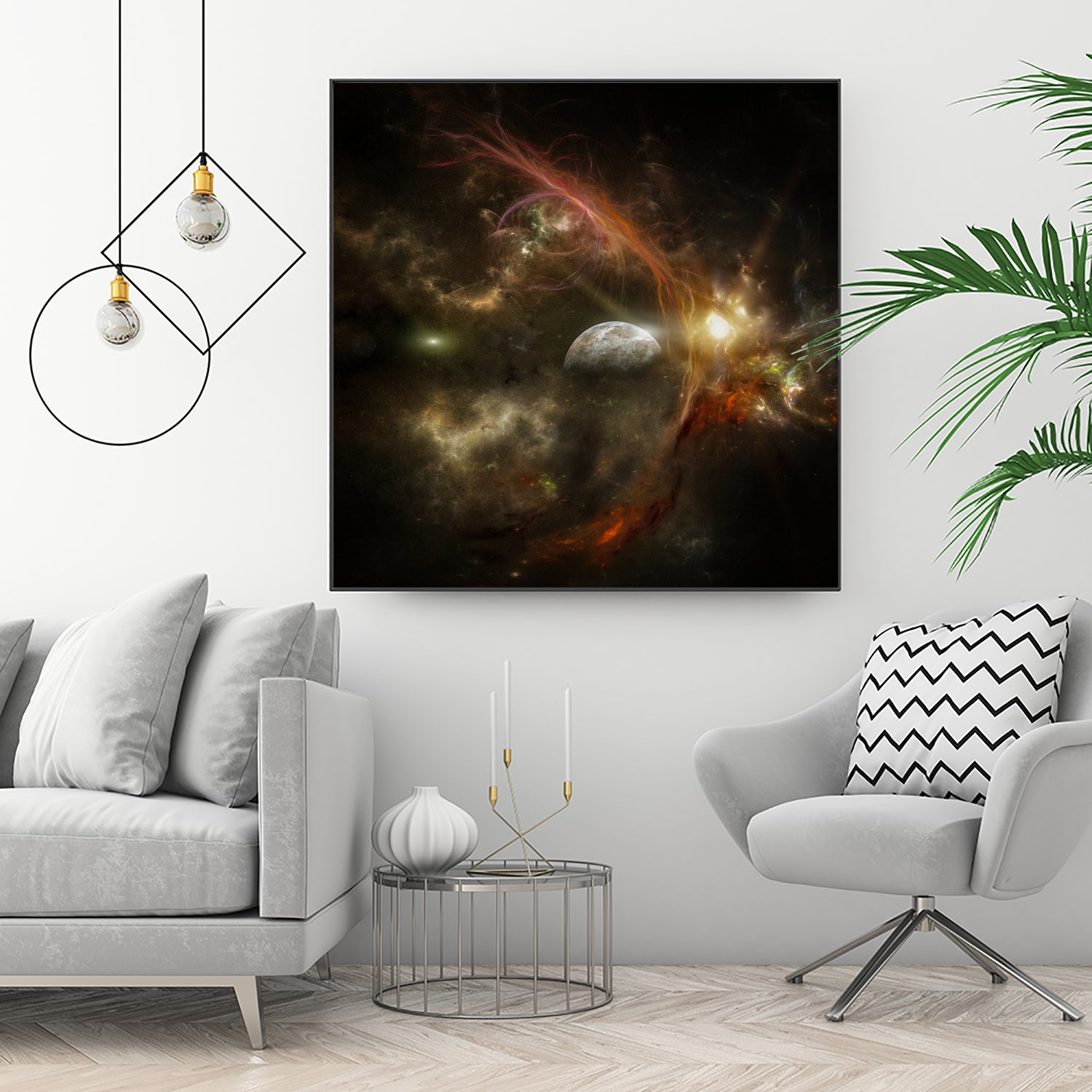 Bright nebula by Alain Gaymard on GIANT ART - black 3d art