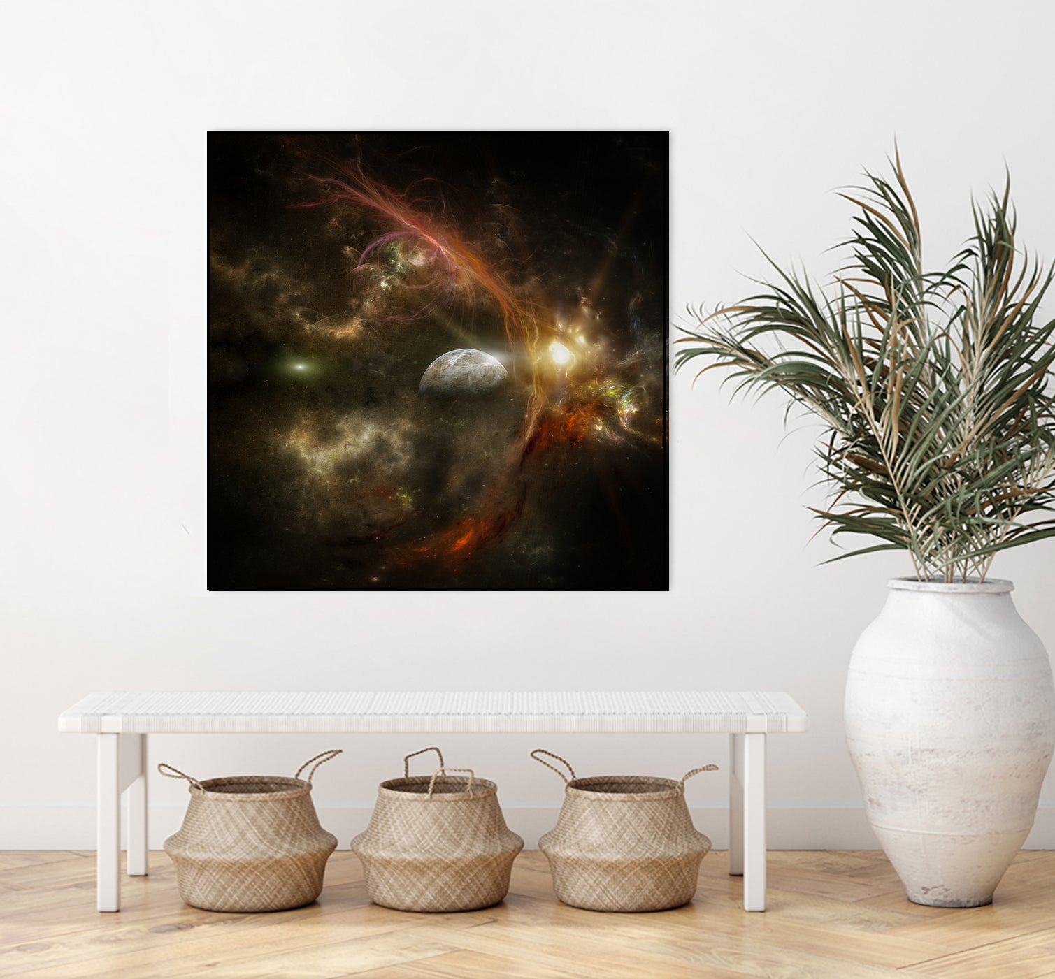 Bright nebula by Alain Gaymard on GIANT ART - black 3d art