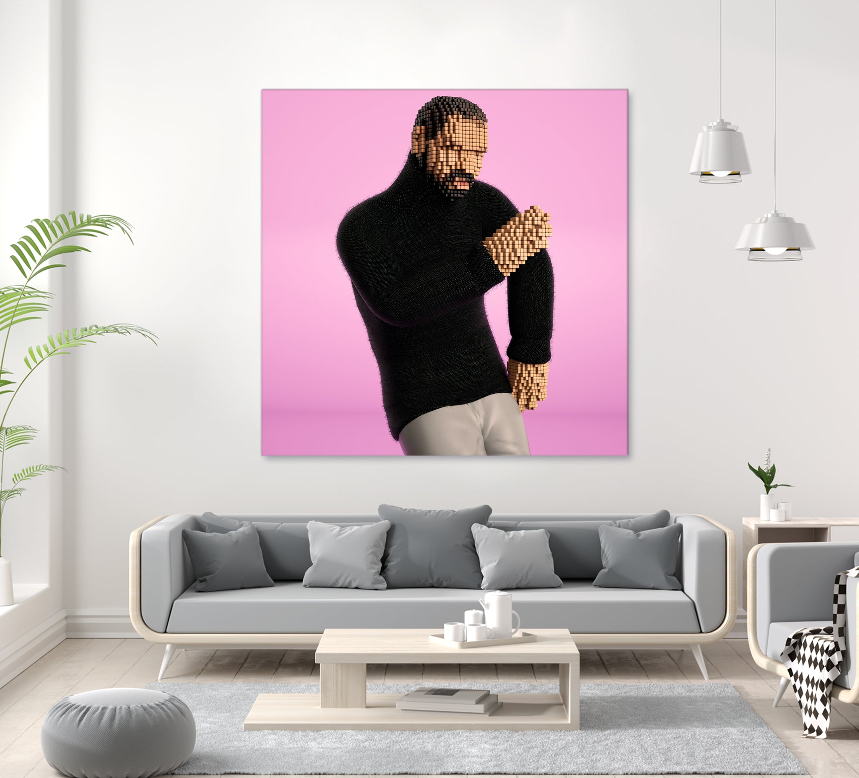 One Dance by Antoni Tudisco on GIANT ART - pink 3d art