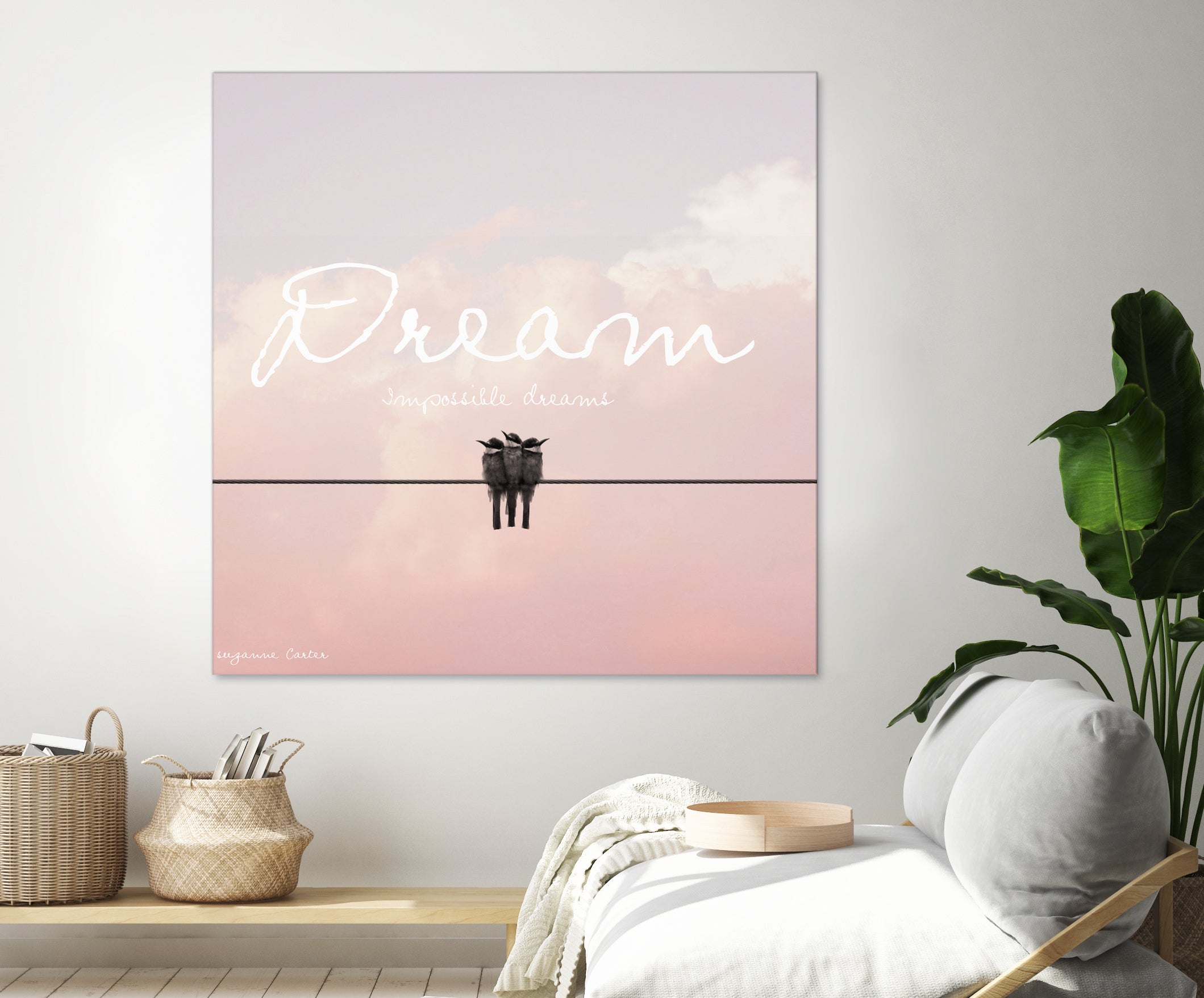 Dreamer by Donna Carter on GIANT ART - pink typography