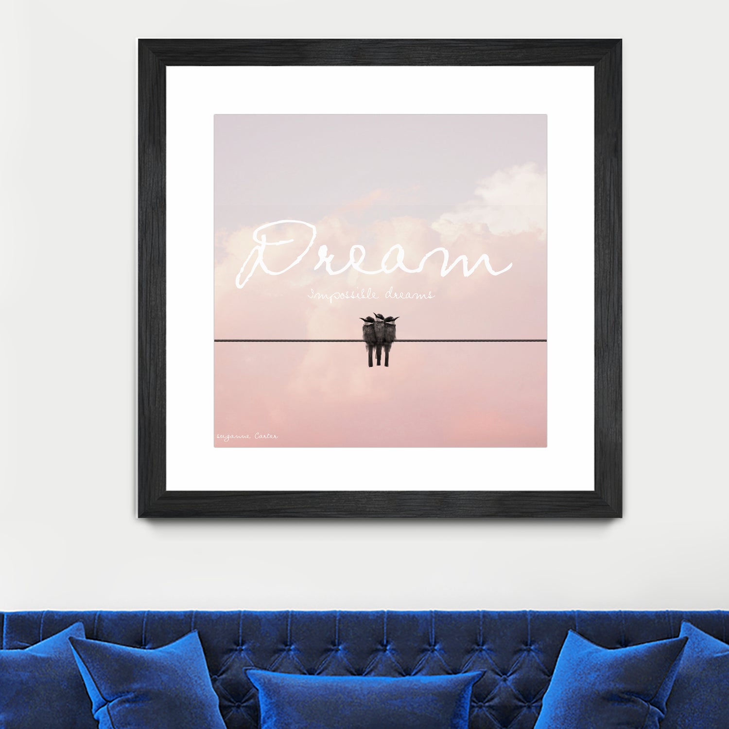 Dreamer by Donna Carter on GIANT ART - pink typography