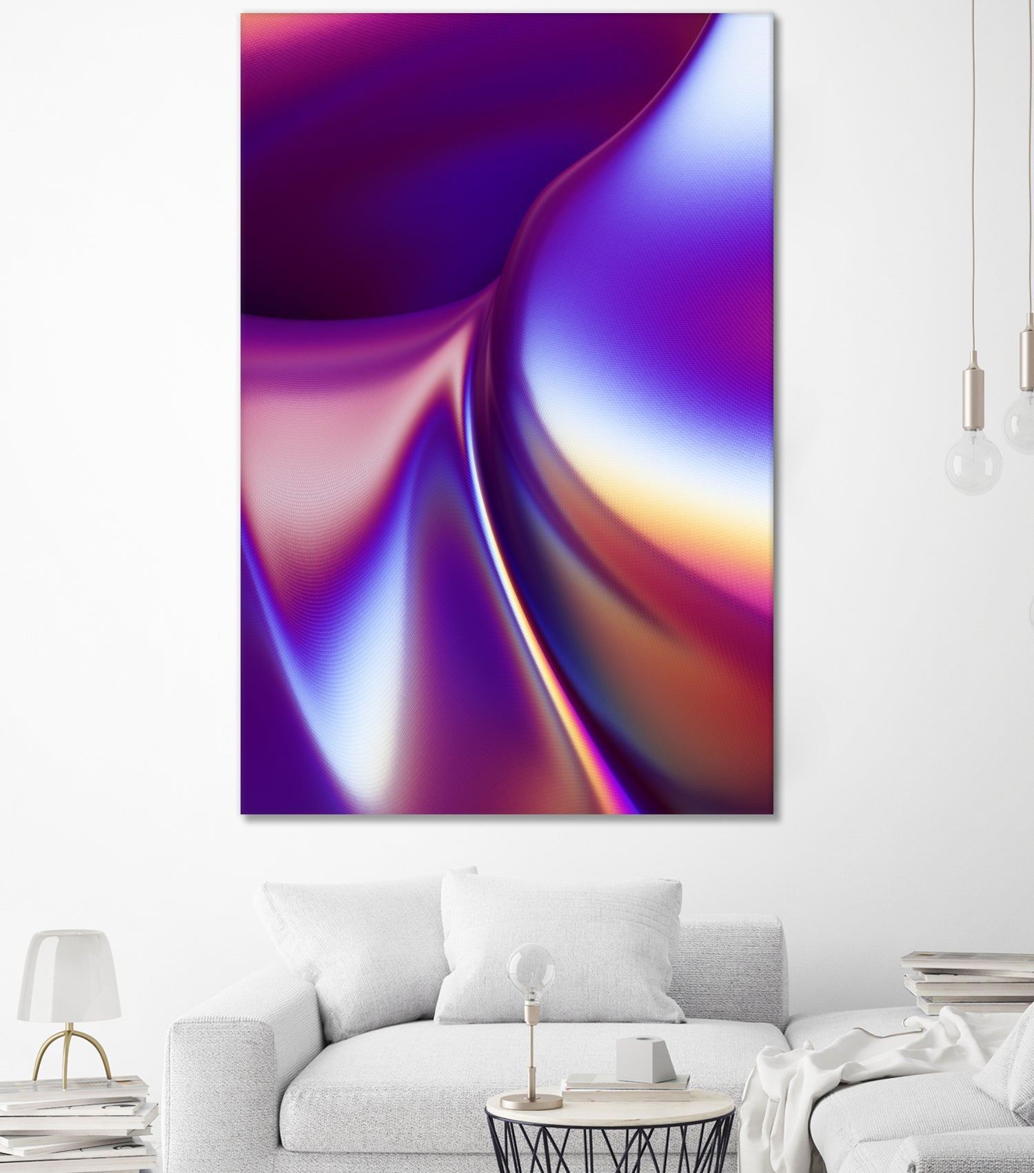 Purple Wave by Danny Jardim on GIANT ART - fuchsia digital painting