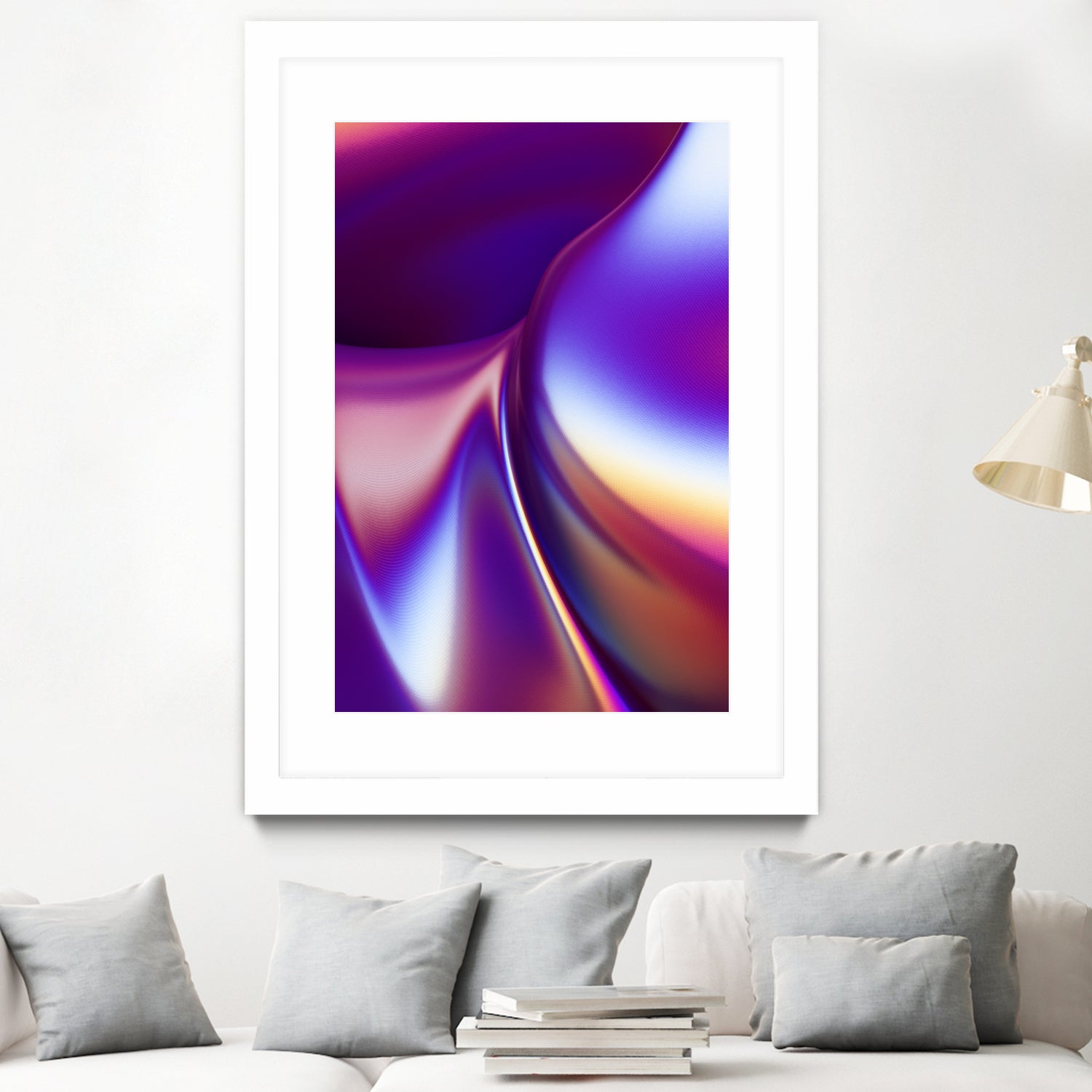 Purple Wave by Danny Jardim on GIANT ART - fuchsia digital painting