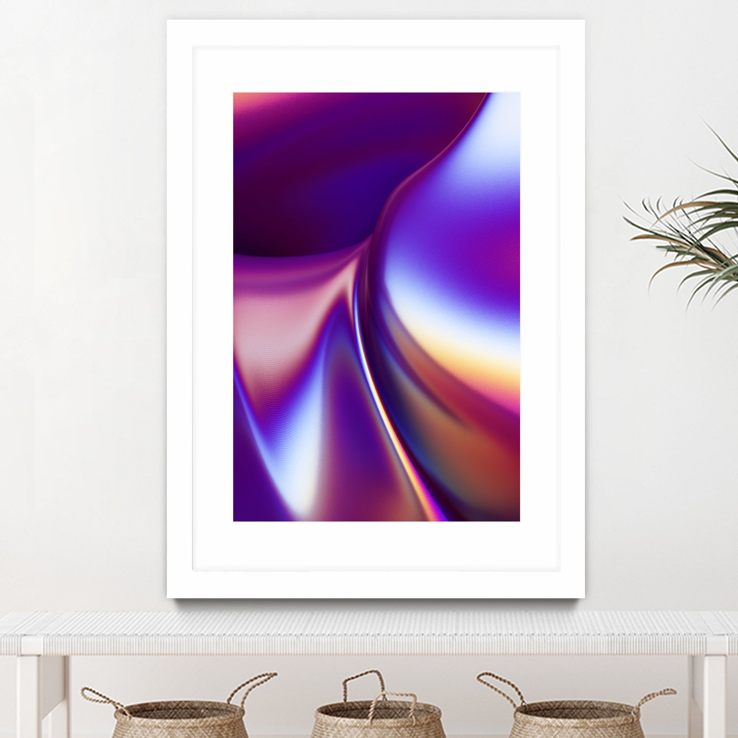 Purple Wave by Danny Jardim on GIANT ART - fuchsia digital painting