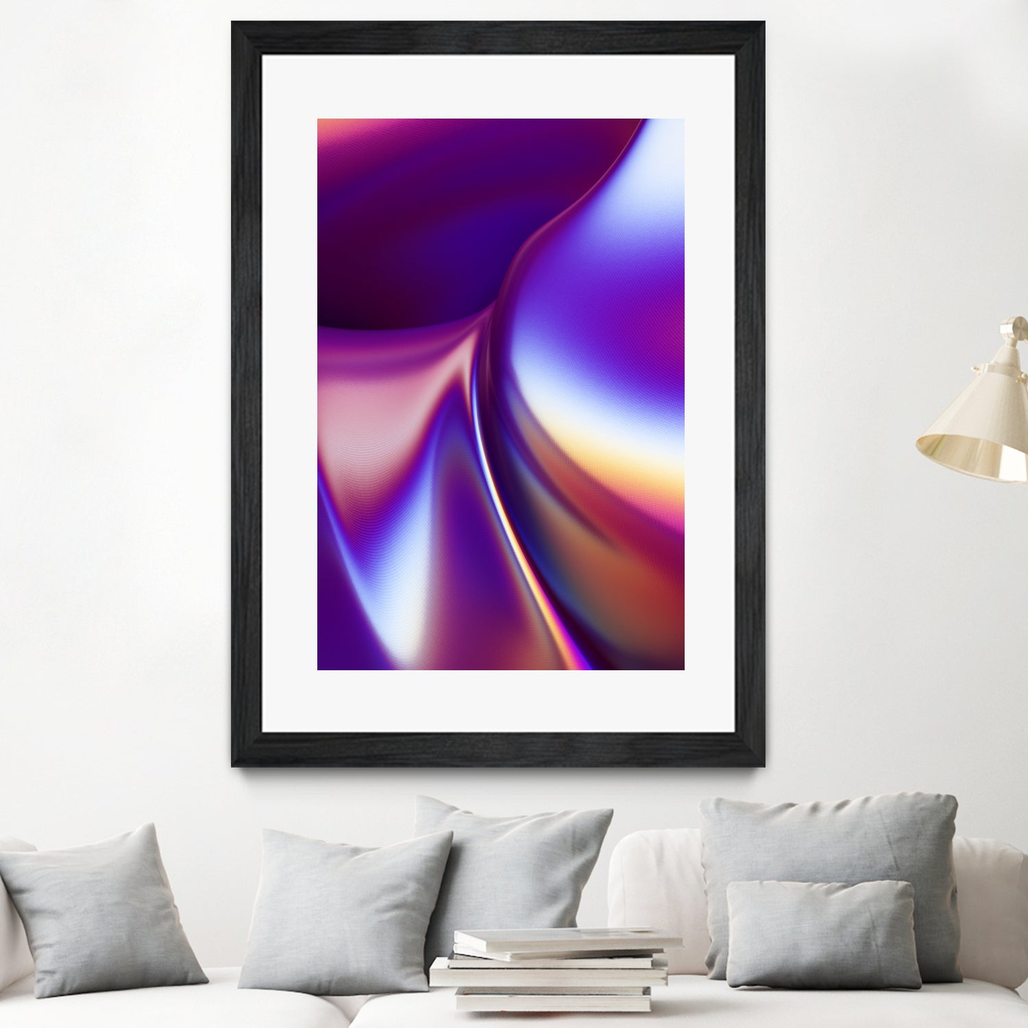 Purple Wave by Danny Jardim on GIANT ART - fuchsia digital painting