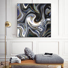 Marble in Grey and Black by Royal SunGate on GIANT ART - black digital painting