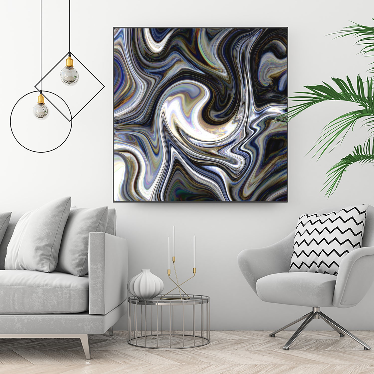 Marble in Grey and Black by Royal SunGate on GIANT ART - black digital painting