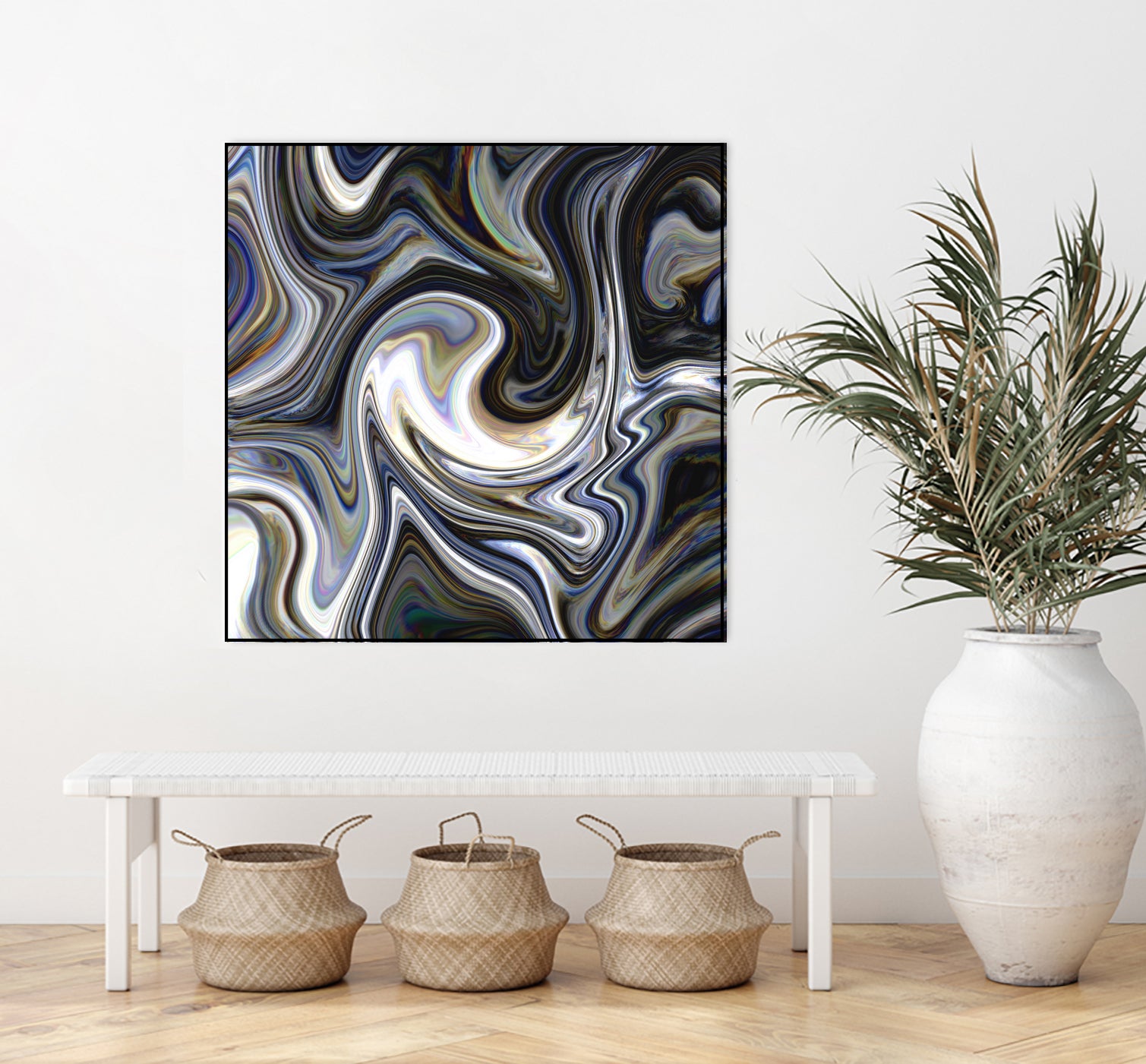 Marble in Grey and Black by Royal SunGate on GIANT ART - black digital painting