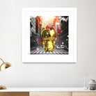 Gold Kitty in New York City by Vin Zzep on GIANT ART - white digital painting