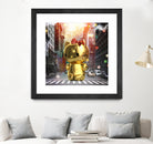 Gold Kitty in New York City by Vin Zzep on GIANT ART - white digital painting