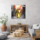 Gold Kitty in New York City by Vin Zzep on GIANT ART - white digital painting